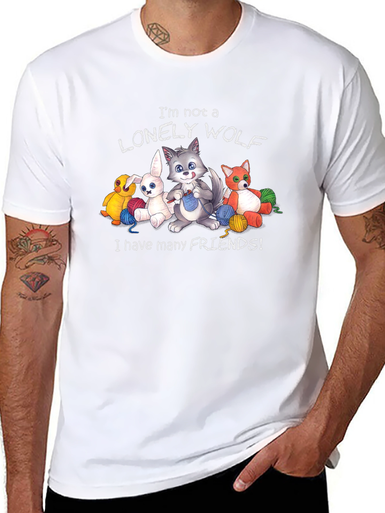 Im Not a Lonely Wolf Graphic T-Shirt