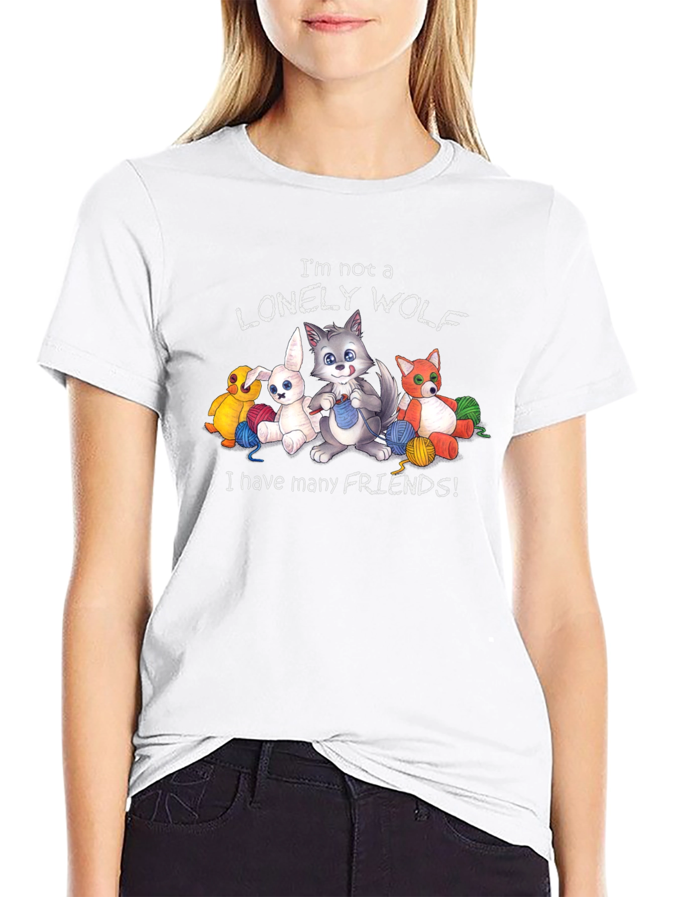 Im Not a Lonely Wolf Graphic T-Shirt