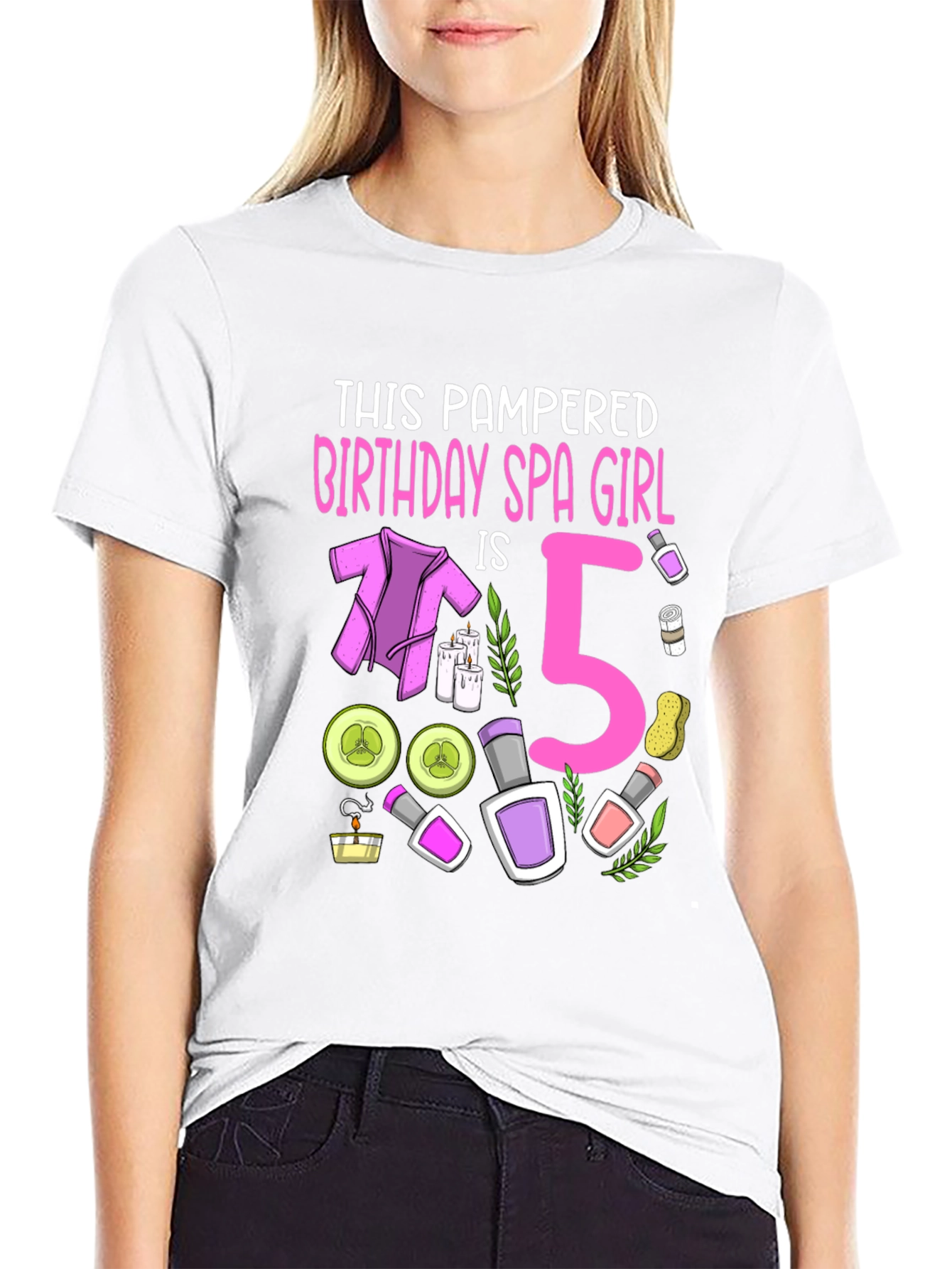 Pampered Birthday Spa Girl 5 T-Shirt