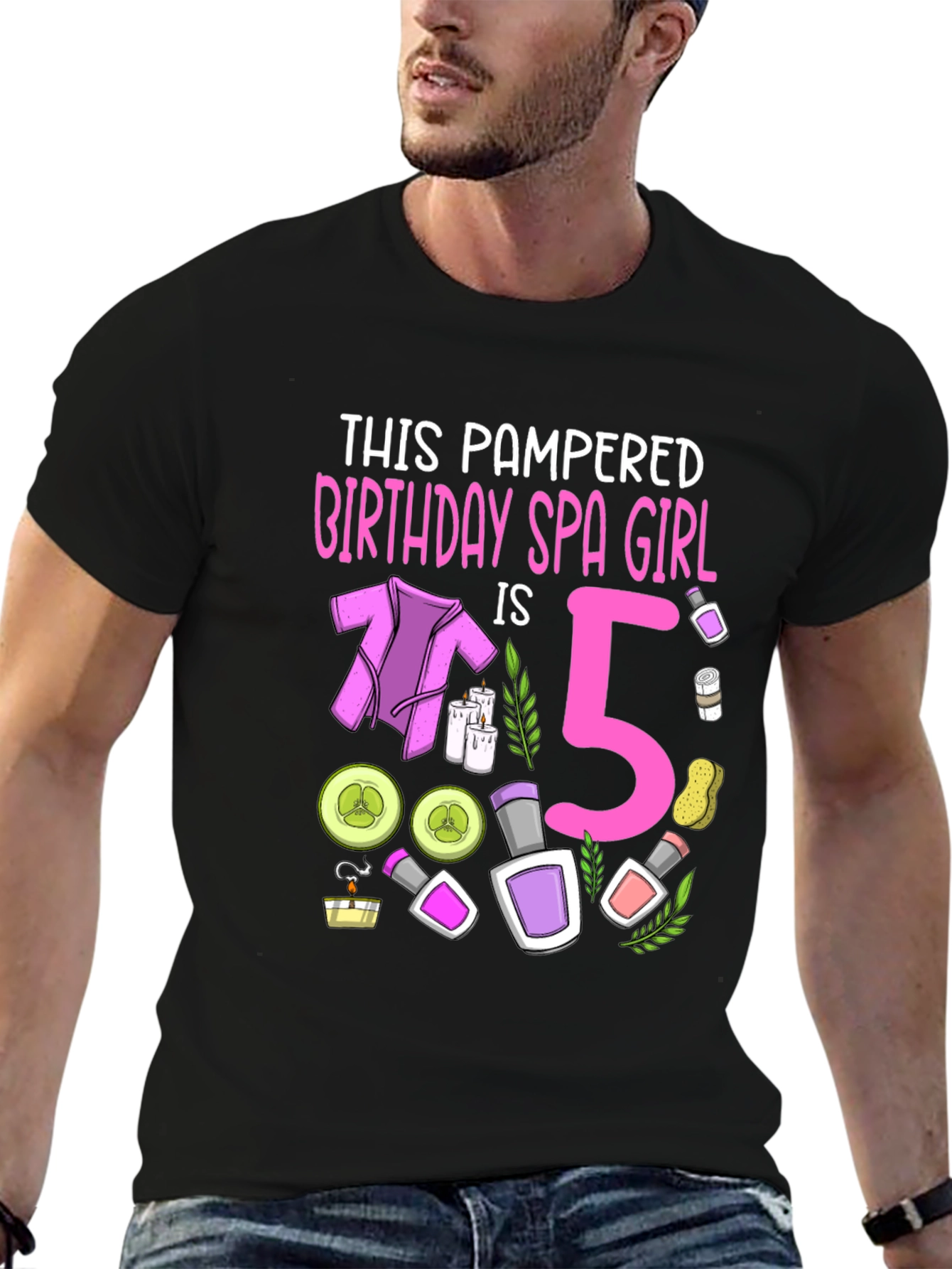 Pampered Birthday Spa Girl 5 T-Shirt