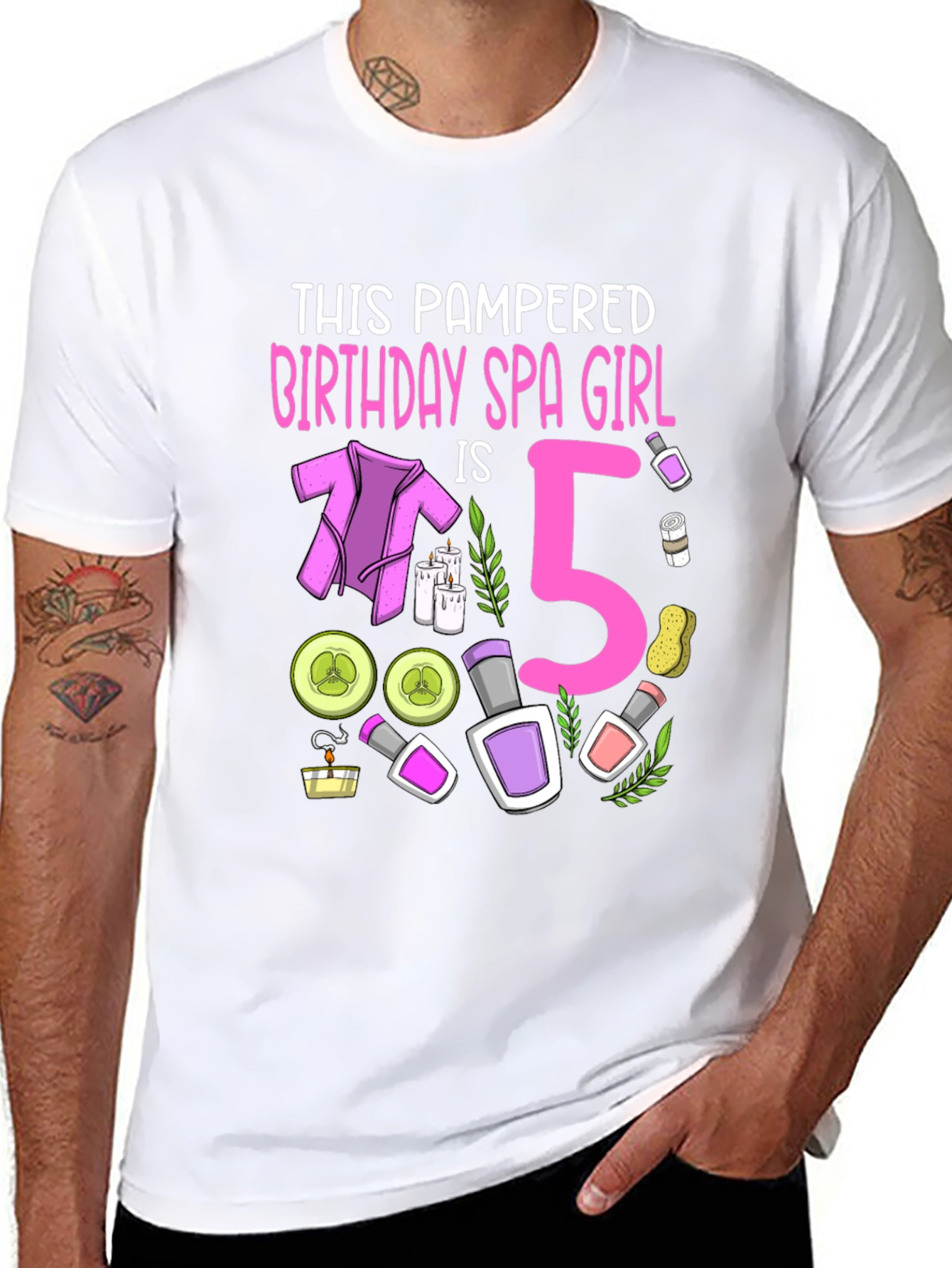 Pampered Birthday Spa Girl 5 T-Shirt