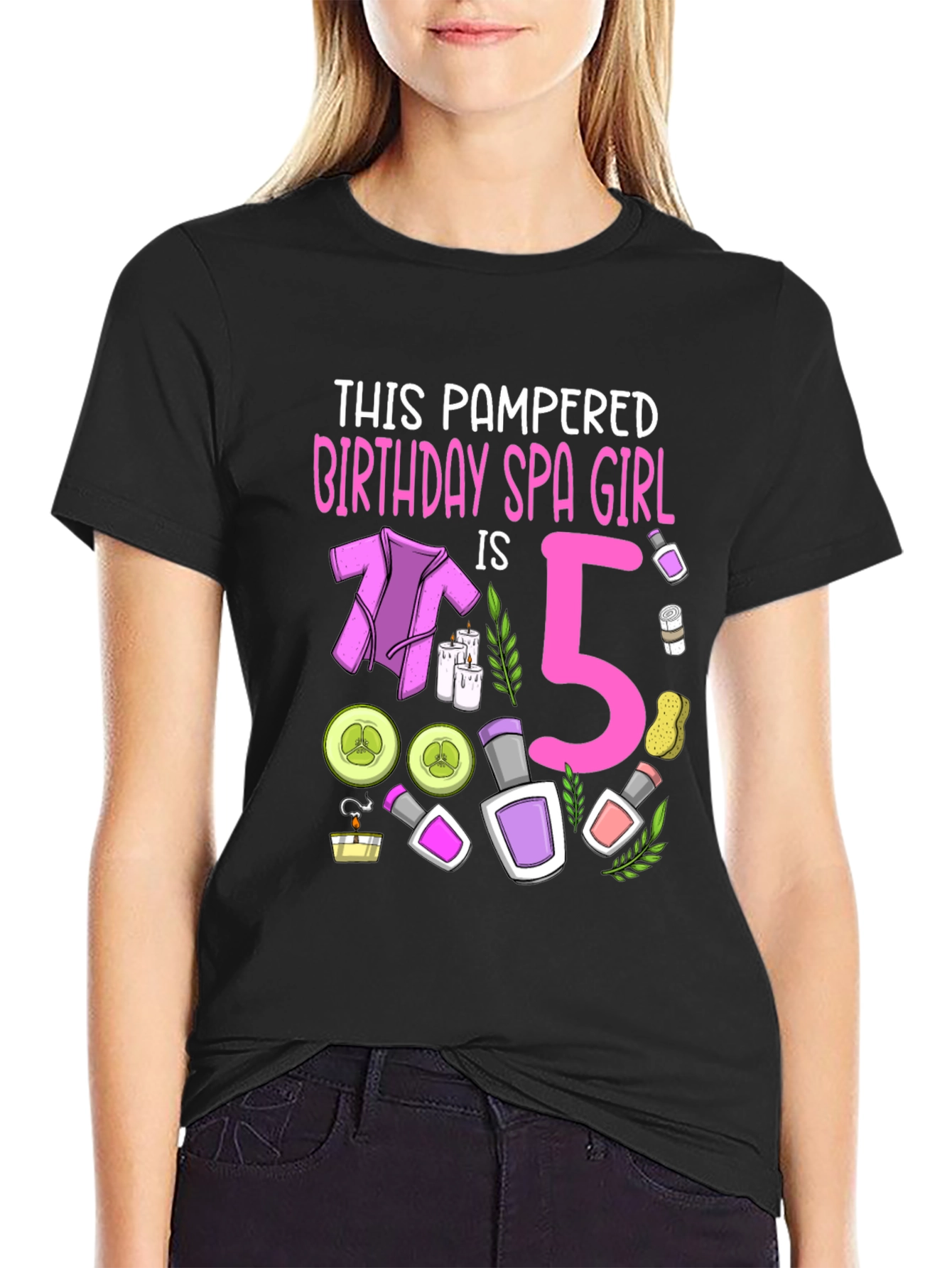 Pampered Birthday Spa Girl 5 T-Shirt