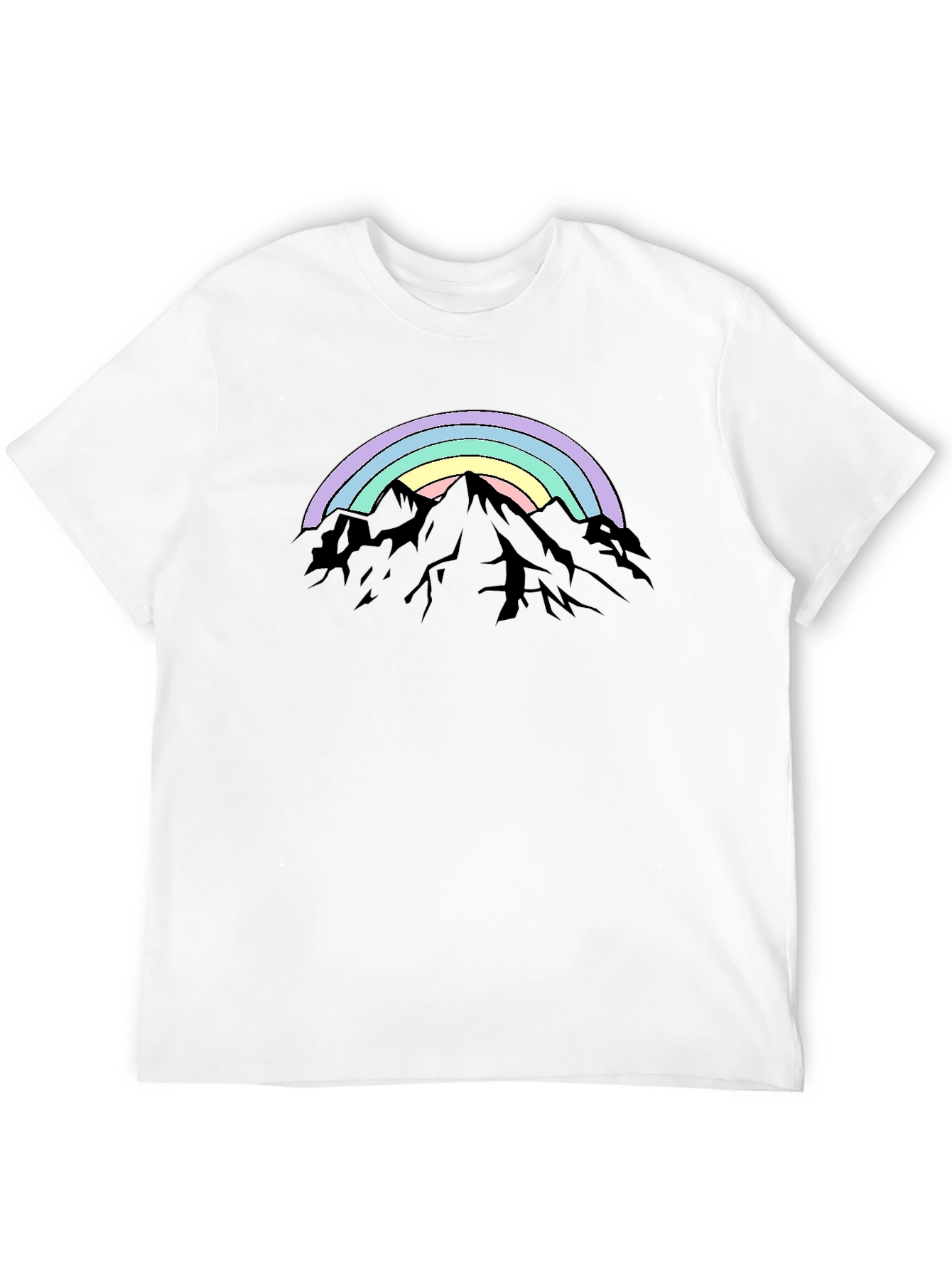 Rainbow Mountain Graphic Tee - Stylish Comfort