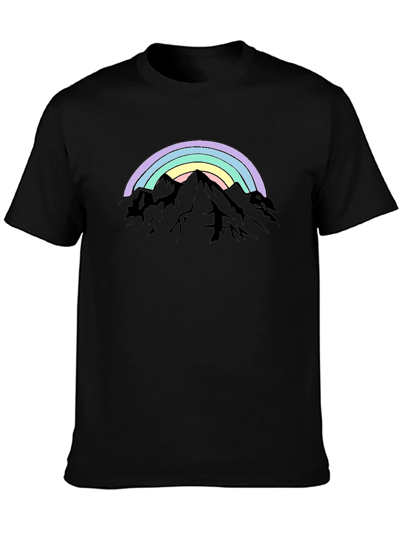 Rainbow Mountain Graphic Tee - Stylish Comfort
