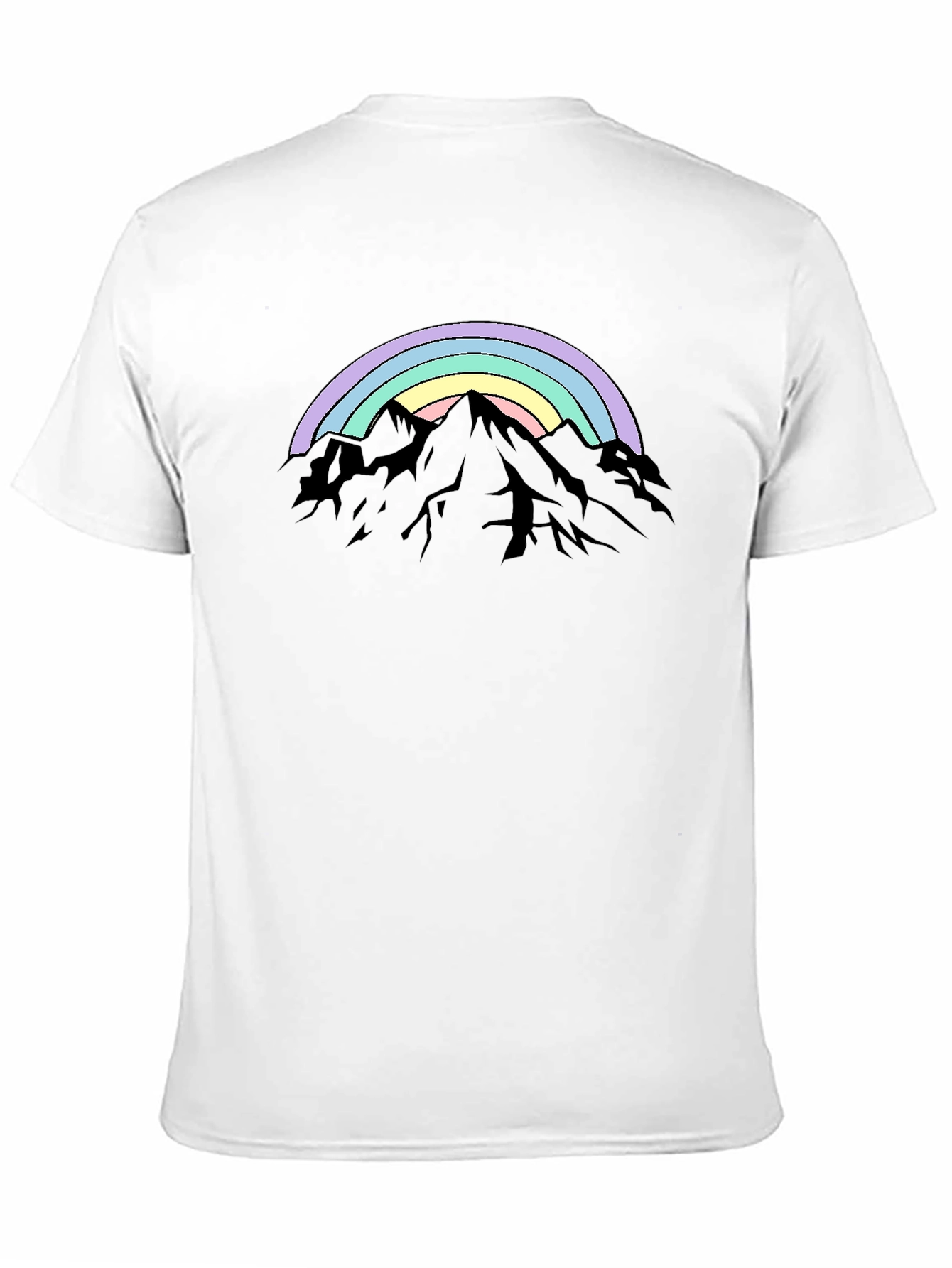 Rainbow Mountain Graphic Tee - Stylish Comfort