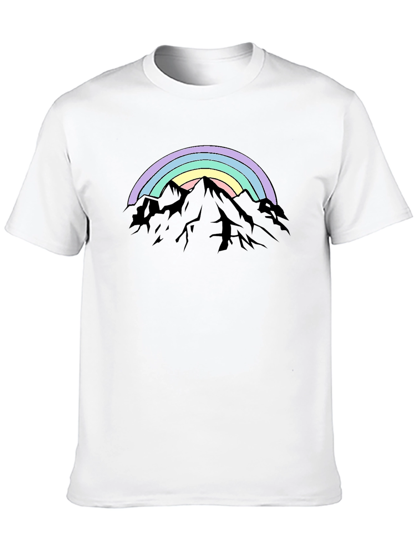 Rainbow Mountain Graphic Tee - Stylish Comfort