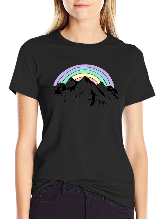 Rainbow Mountain Graphic Tee - Stylish Comfort