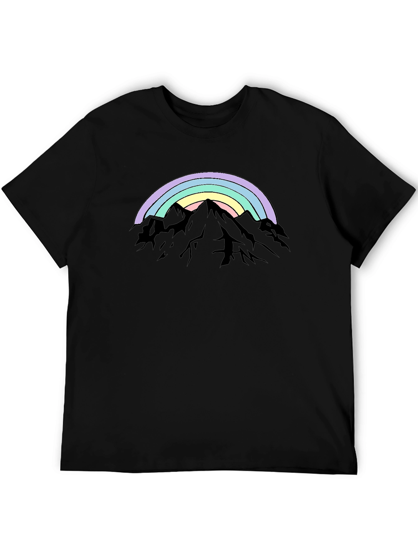 Rainbow Mountain Graphic Tee - Stylish Comfort