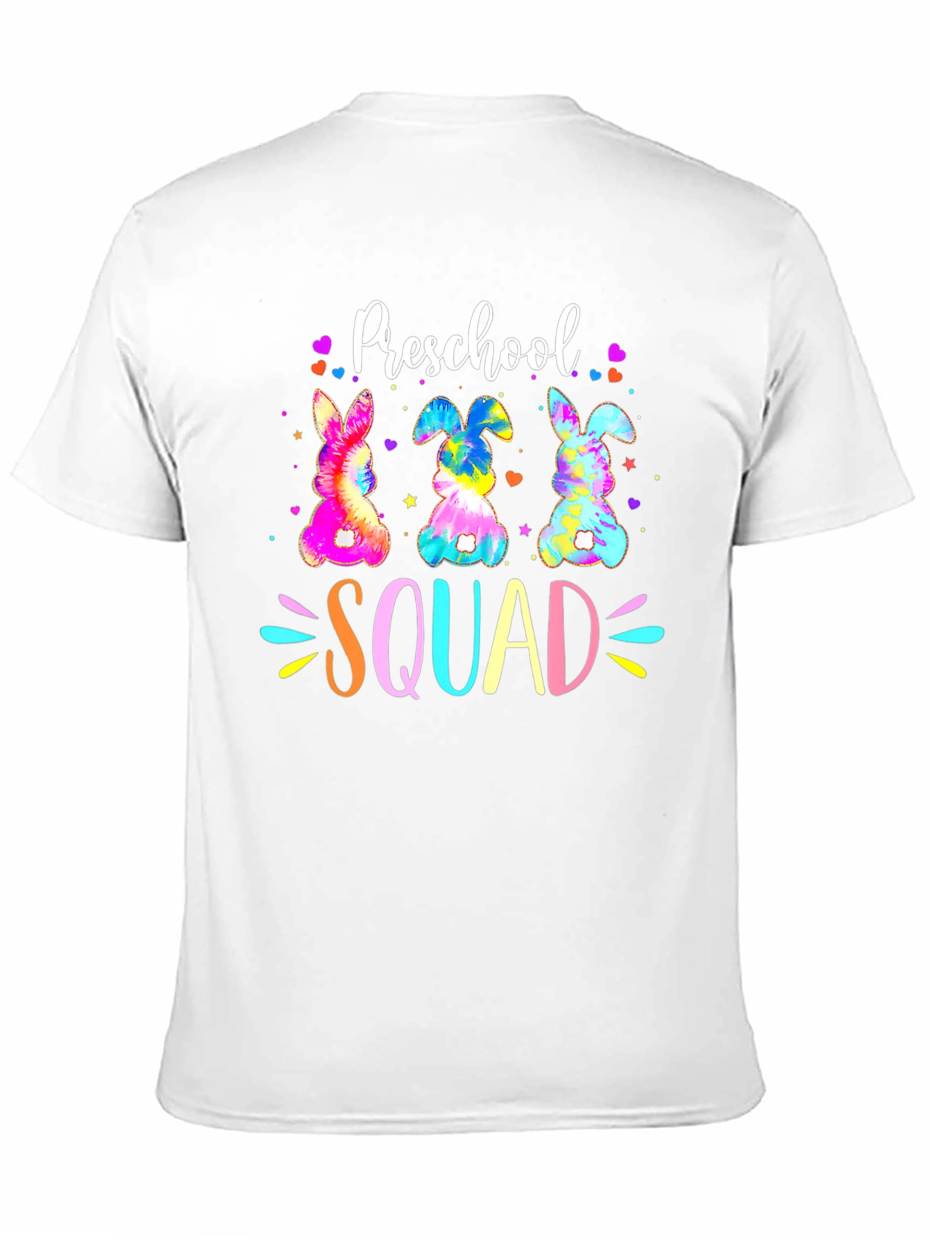 Preschool Squad Easter Bunny Tie-Dye T-Shirt