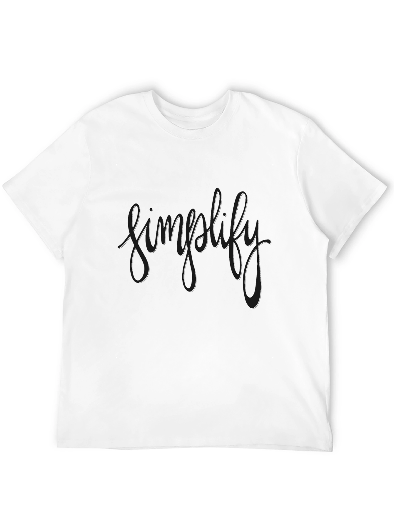 Simplify Black T-Shirt - Minimalist Design