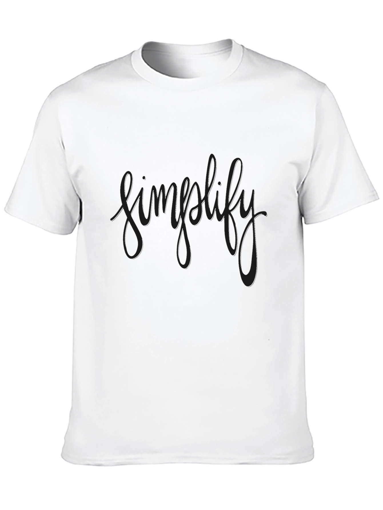 Simplify Black T-Shirt - Minimalist Design