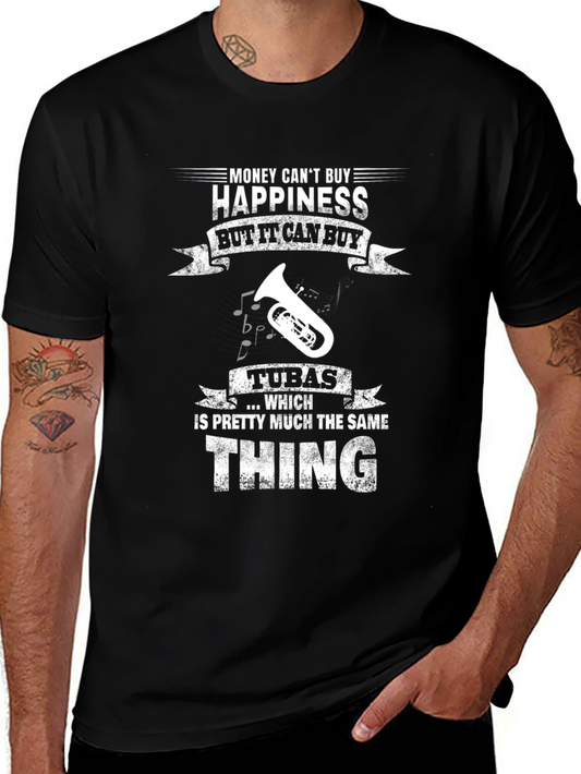 Funny Tuba Music Lover T-Shirt - Money Cant Buy Happiness!