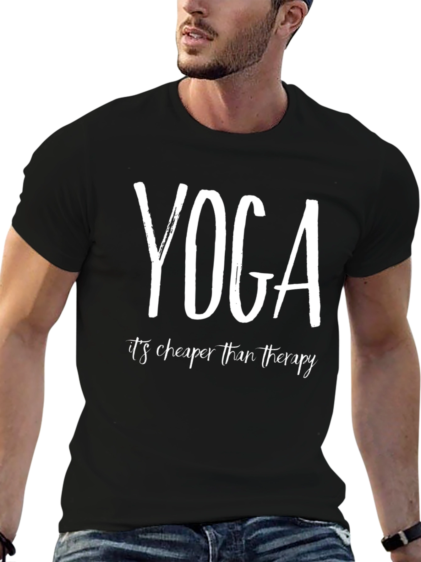 Yoga is Cheaper Than Therapy - Unisex T-Shirt