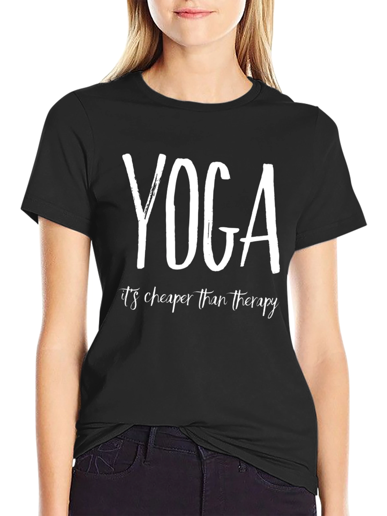 Yoga is Cheaper Than Therapy - Unisex T-Shirt