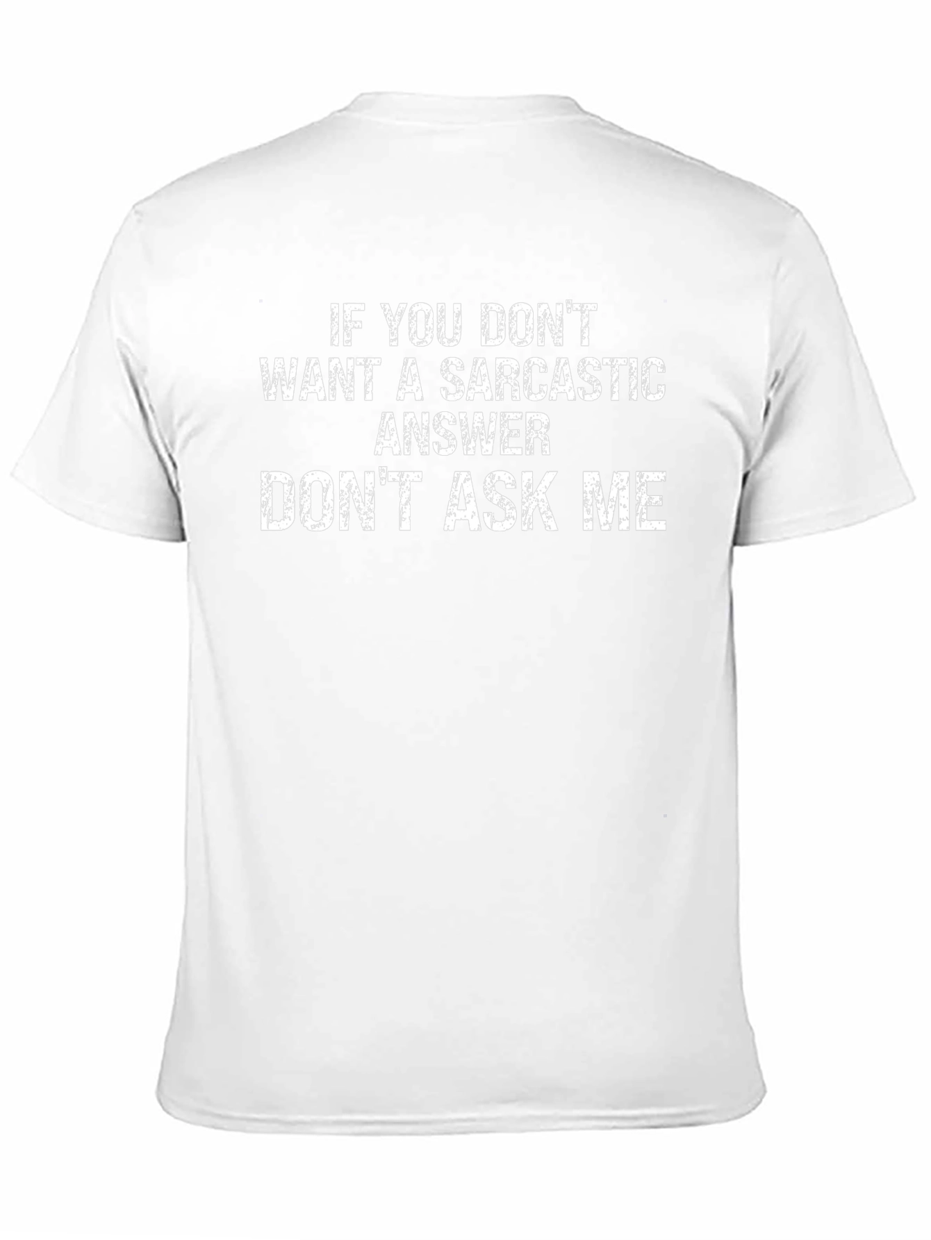 Sarcastic Answer Black T-Shirt