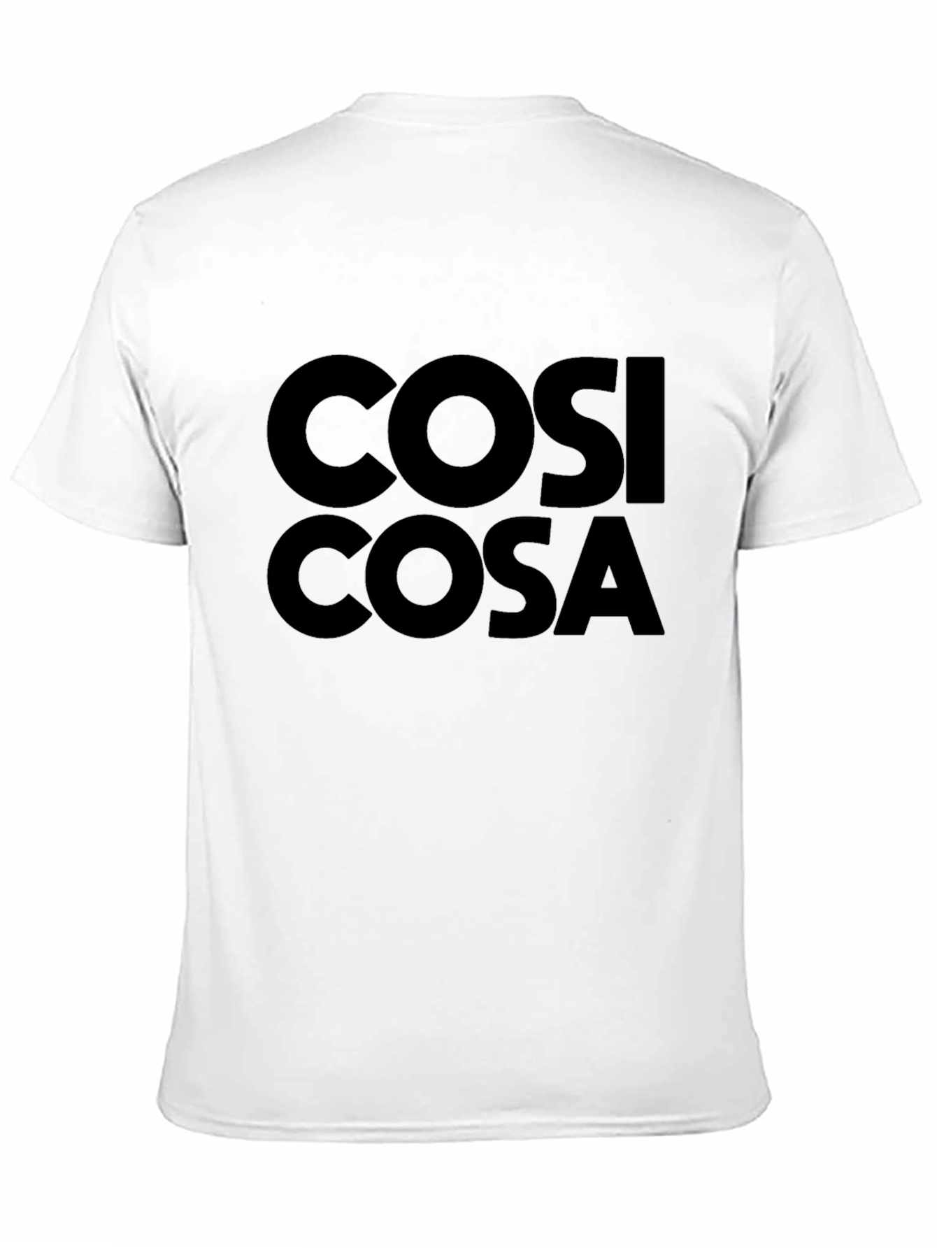 Cosi Cosa Graphic Tee - Classic Black Cotton T-Shirt