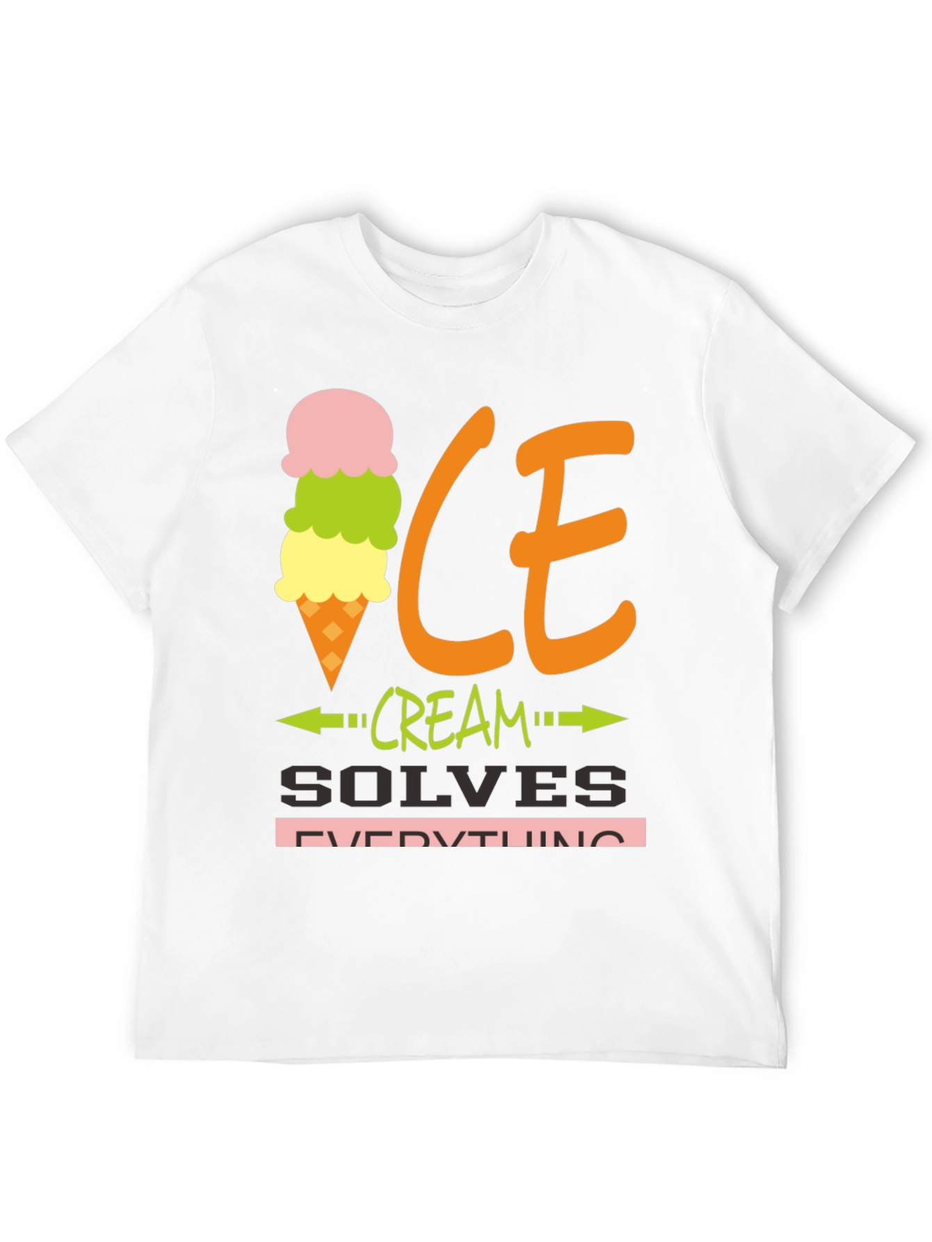 Ice Cream Solves Everything Graphic Tee