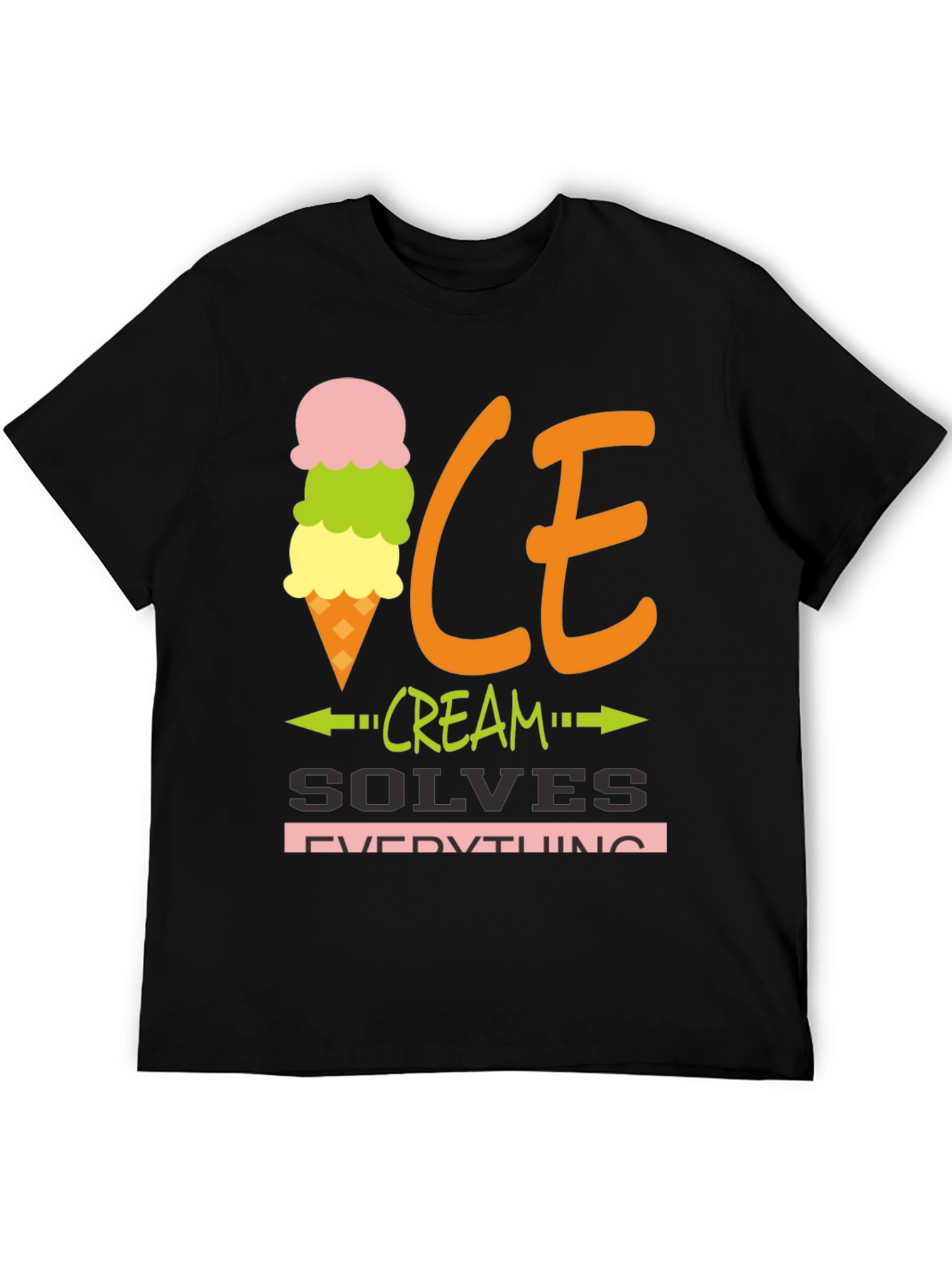 Ice Cream Solves Everything Graphic Tee
