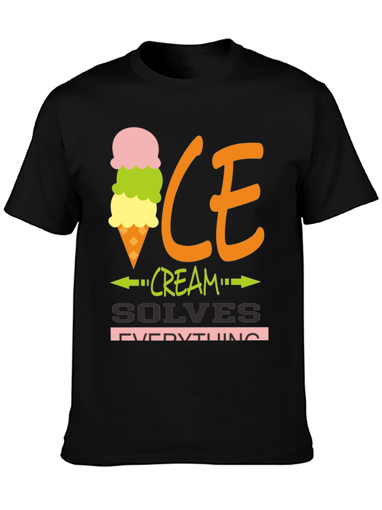 Ice Cream Solves Everything Graphic Tee