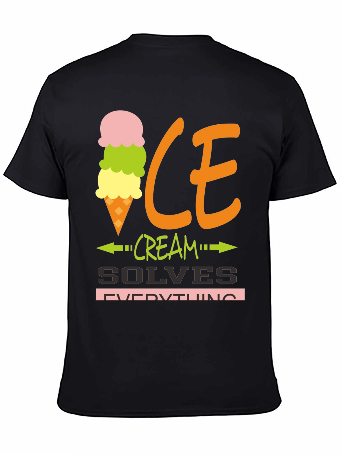 Ice Cream Solves Everything Graphic Tee