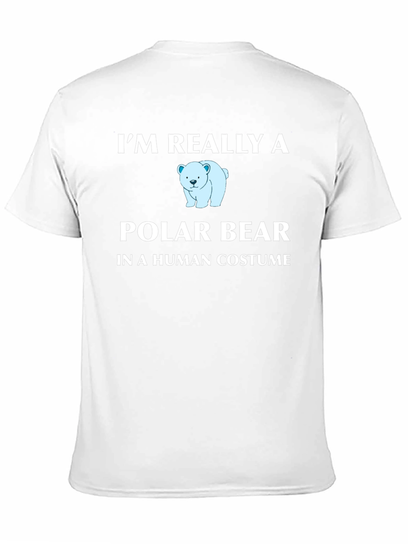 Im Really a Polar Bear Mens Black T-Shirt
