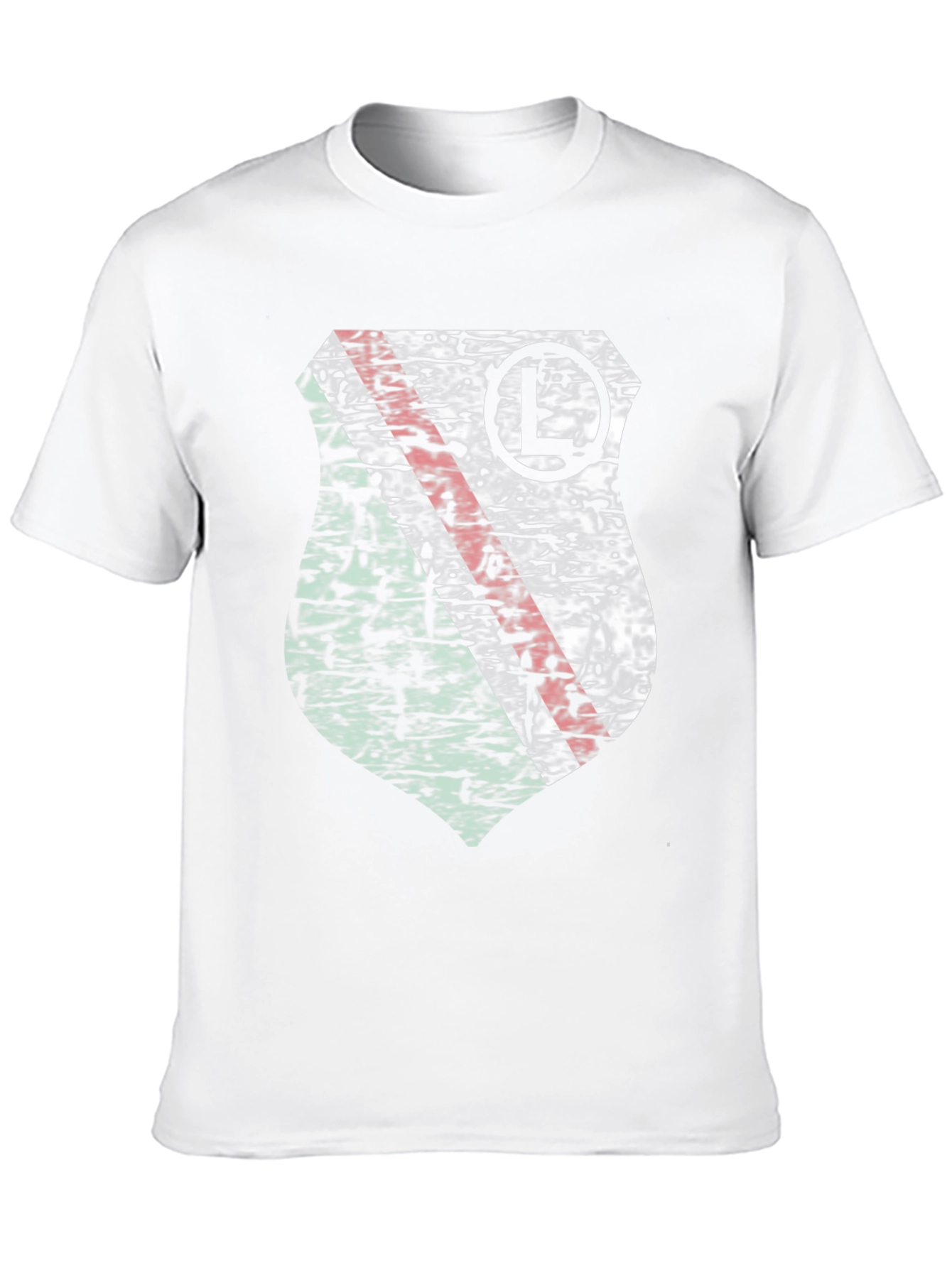 Legia Warsaw Grunge Crest Graphic T-Shirt