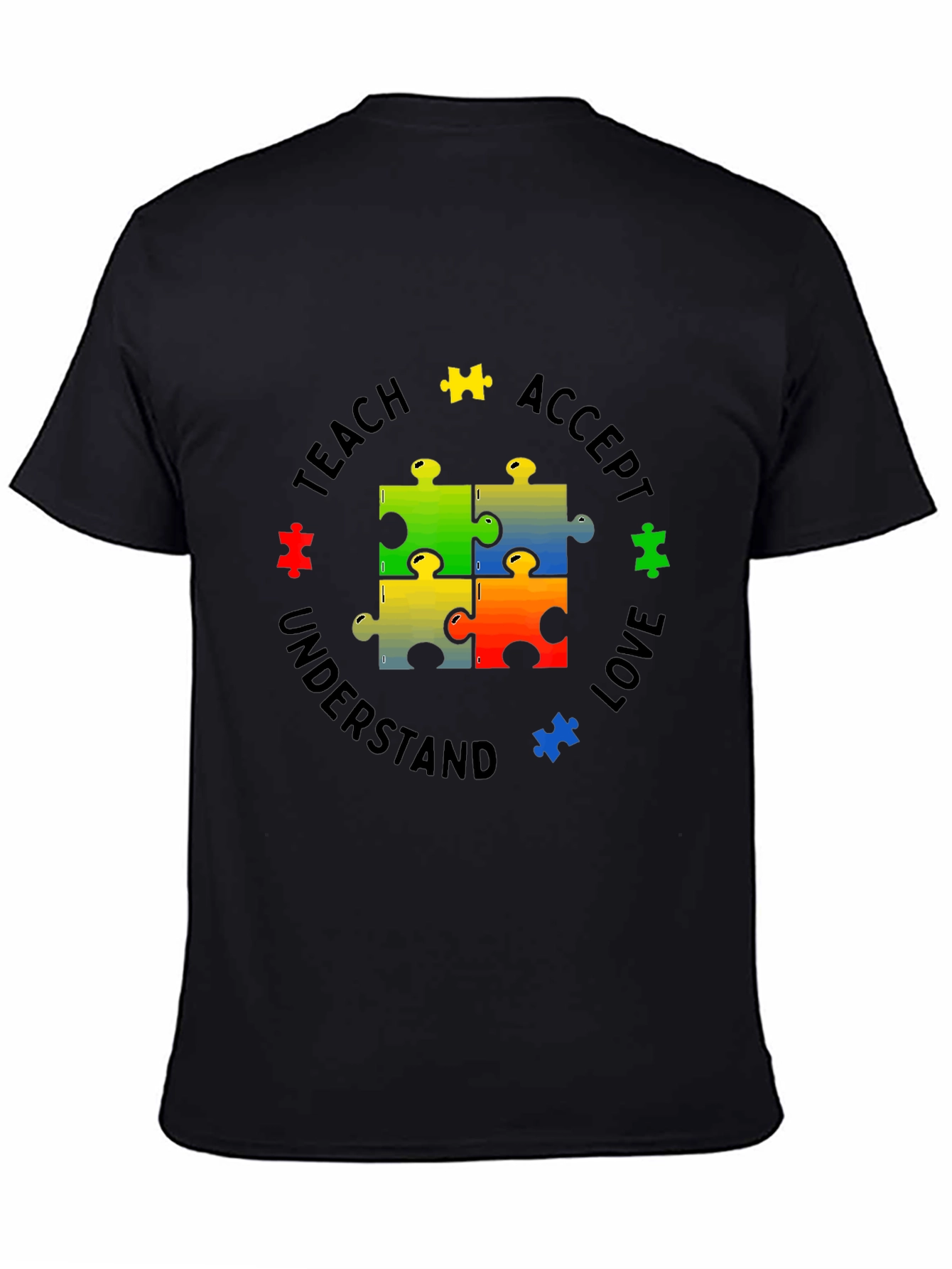 Autism Awareness Puzzle Piece Graphic T-Shirt