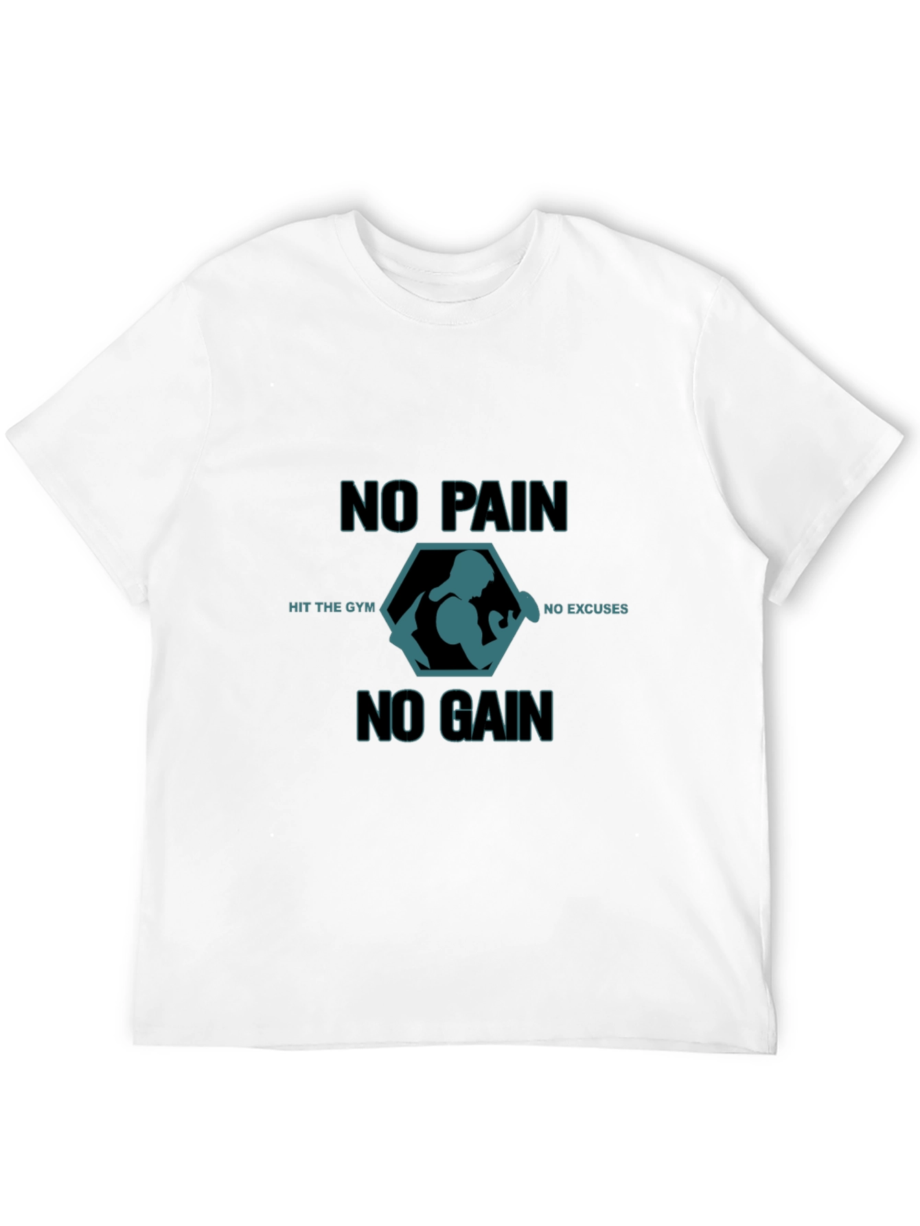 No Pain No Gain Gym T-Shirt - Black