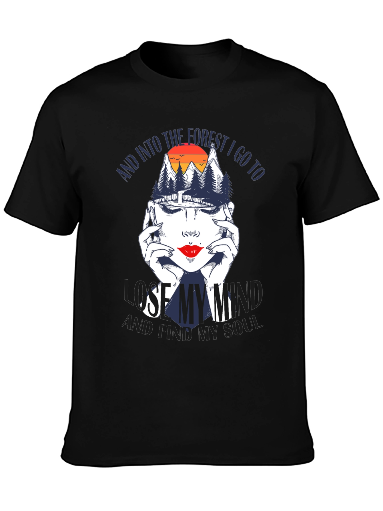 Forest Soul Graphic T-Shirt - Black