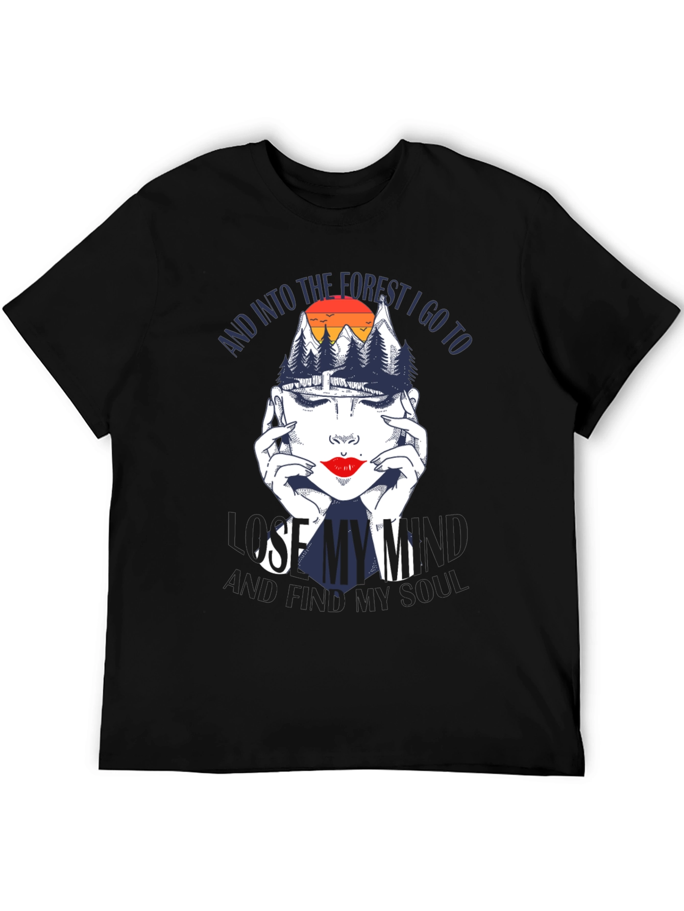 Forest Soul Graphic T-Shirt - Black