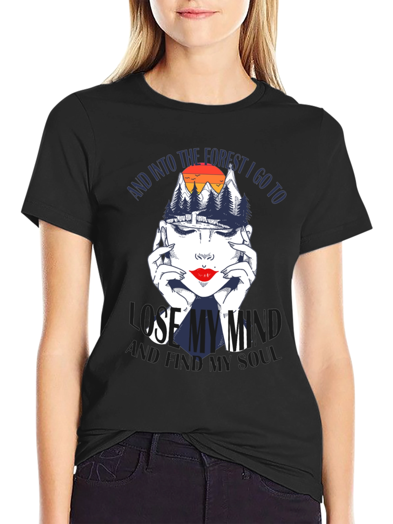 Forest Soul Graphic T-Shirt - Black