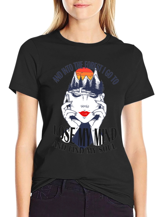 Forest Soul Graphic T-Shirt - Black