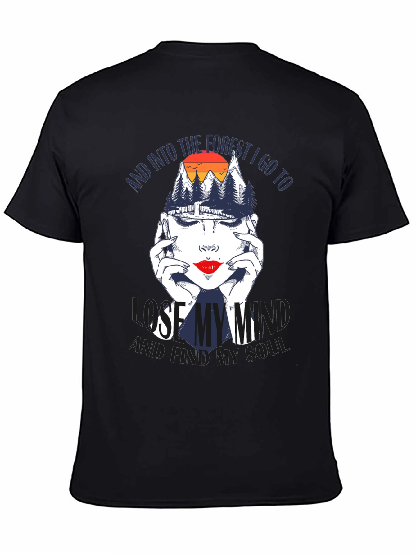 Forest Soul Graphic T-Shirt - Black