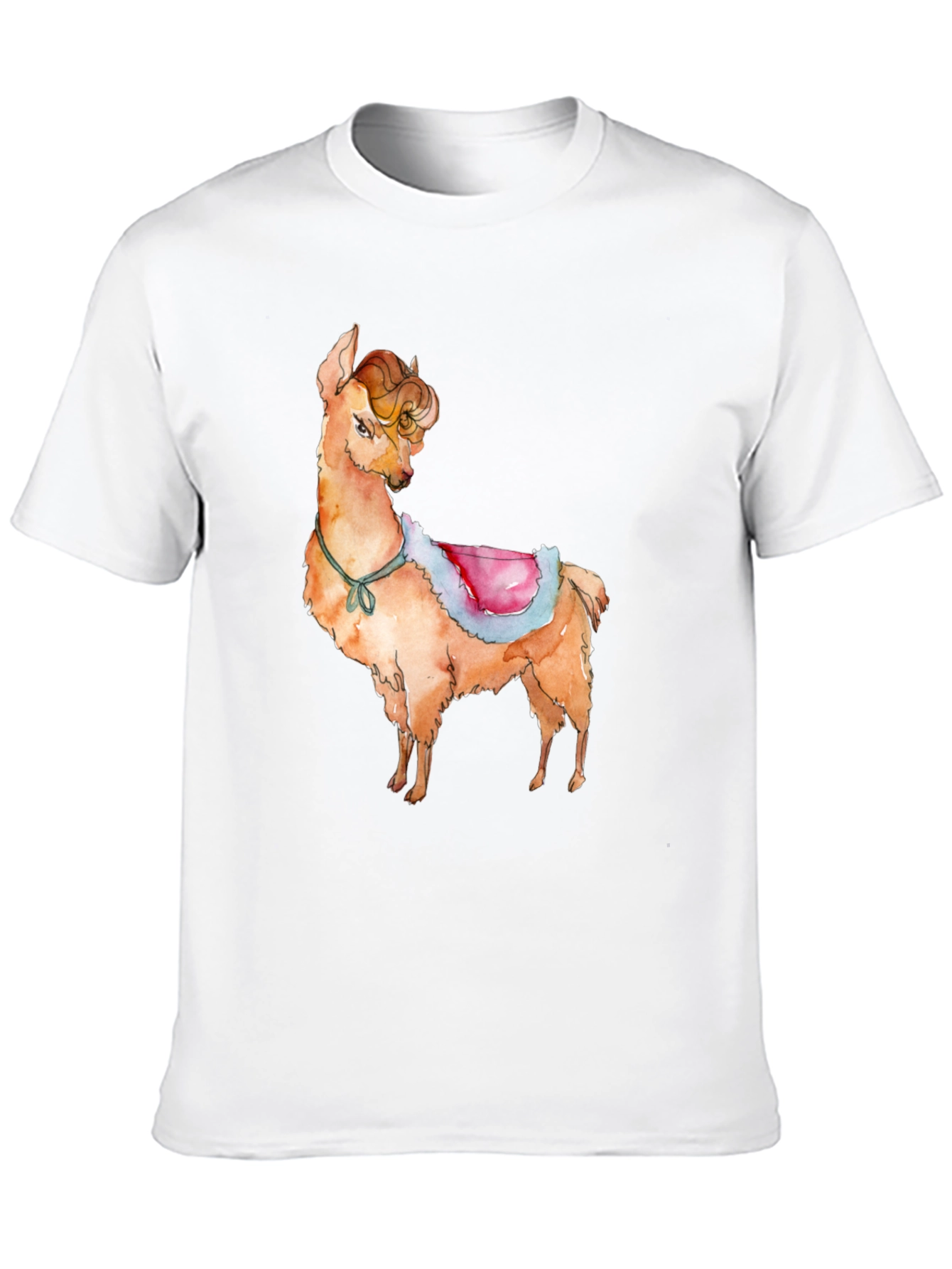 Llama Graphic Print T-Shirt - Cute & Stylish