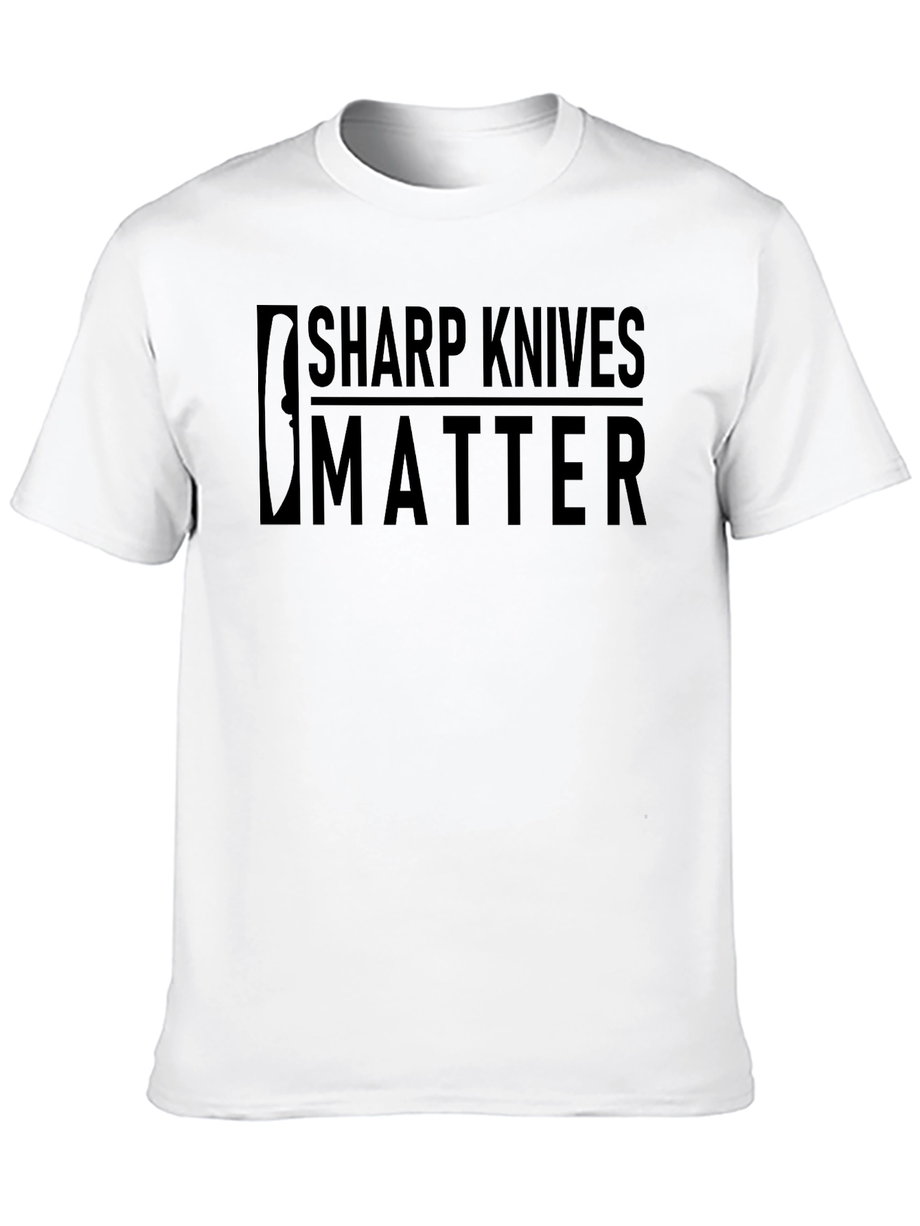 Sharp Knives Matter Graphic Tee - Black