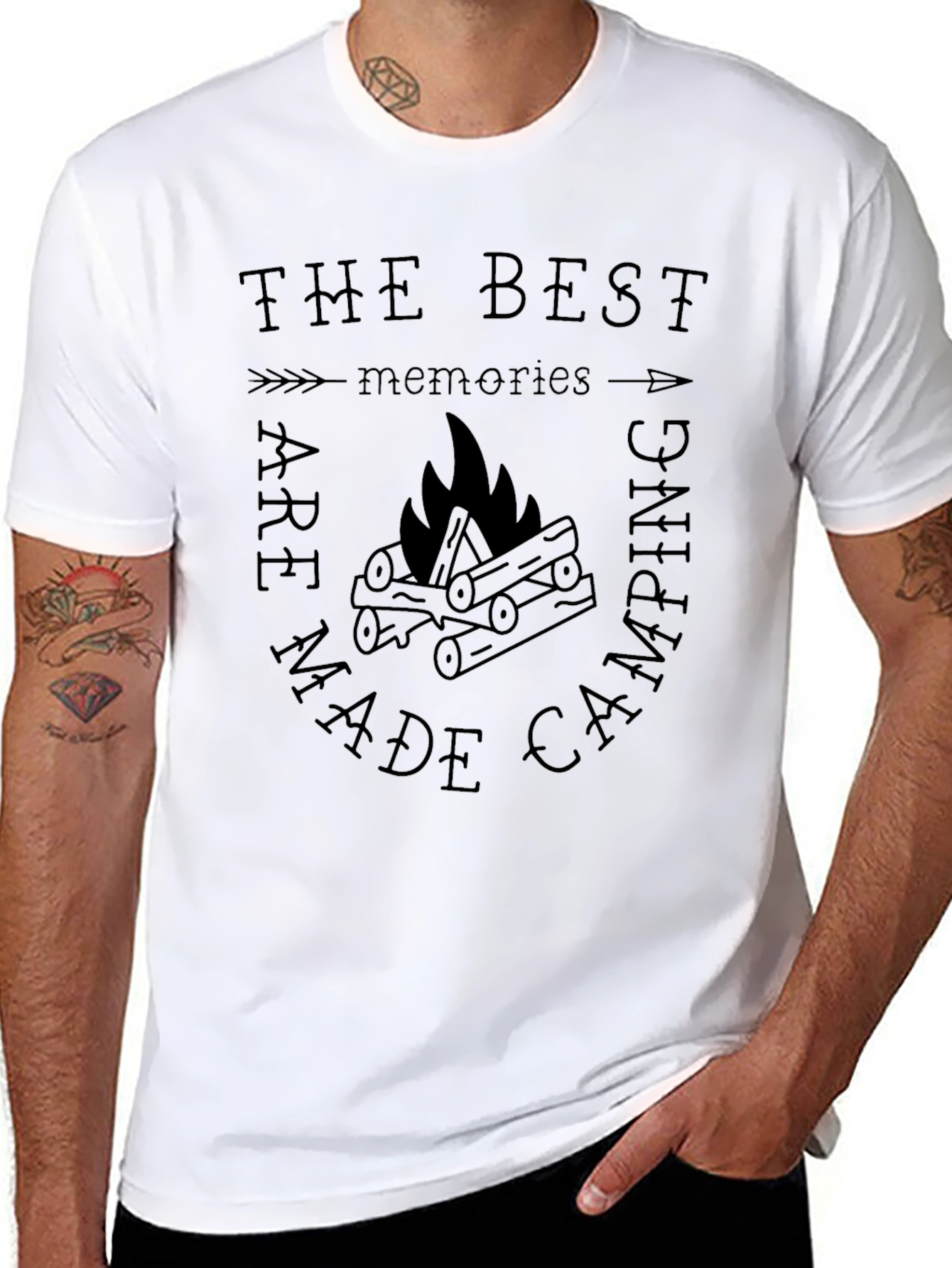 Camping Memories Graphic Tee - Black T-Shirt