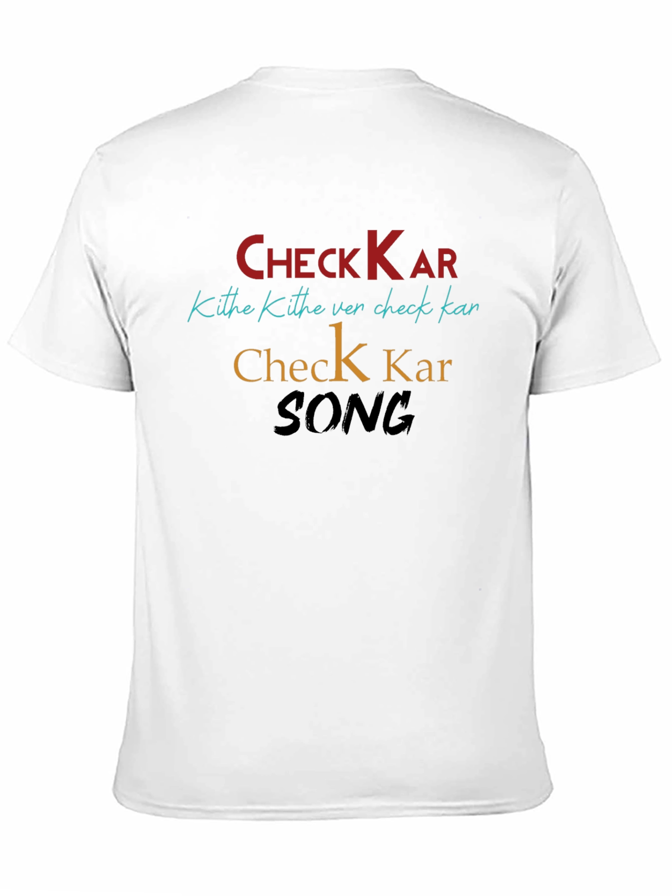 Check Kar Song Black Graphic Tee