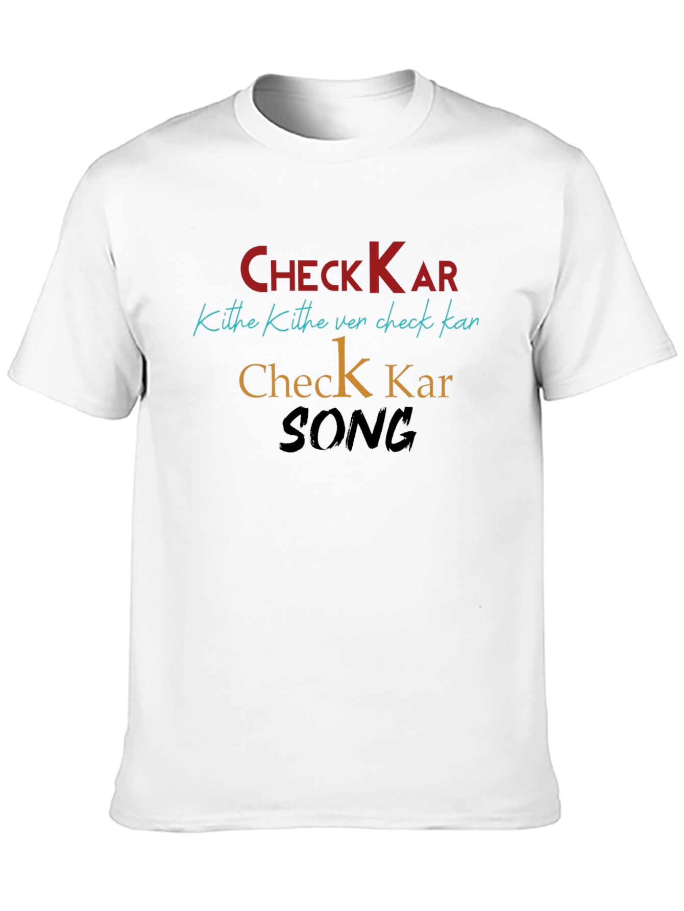 Check Kar Song Black Graphic Tee