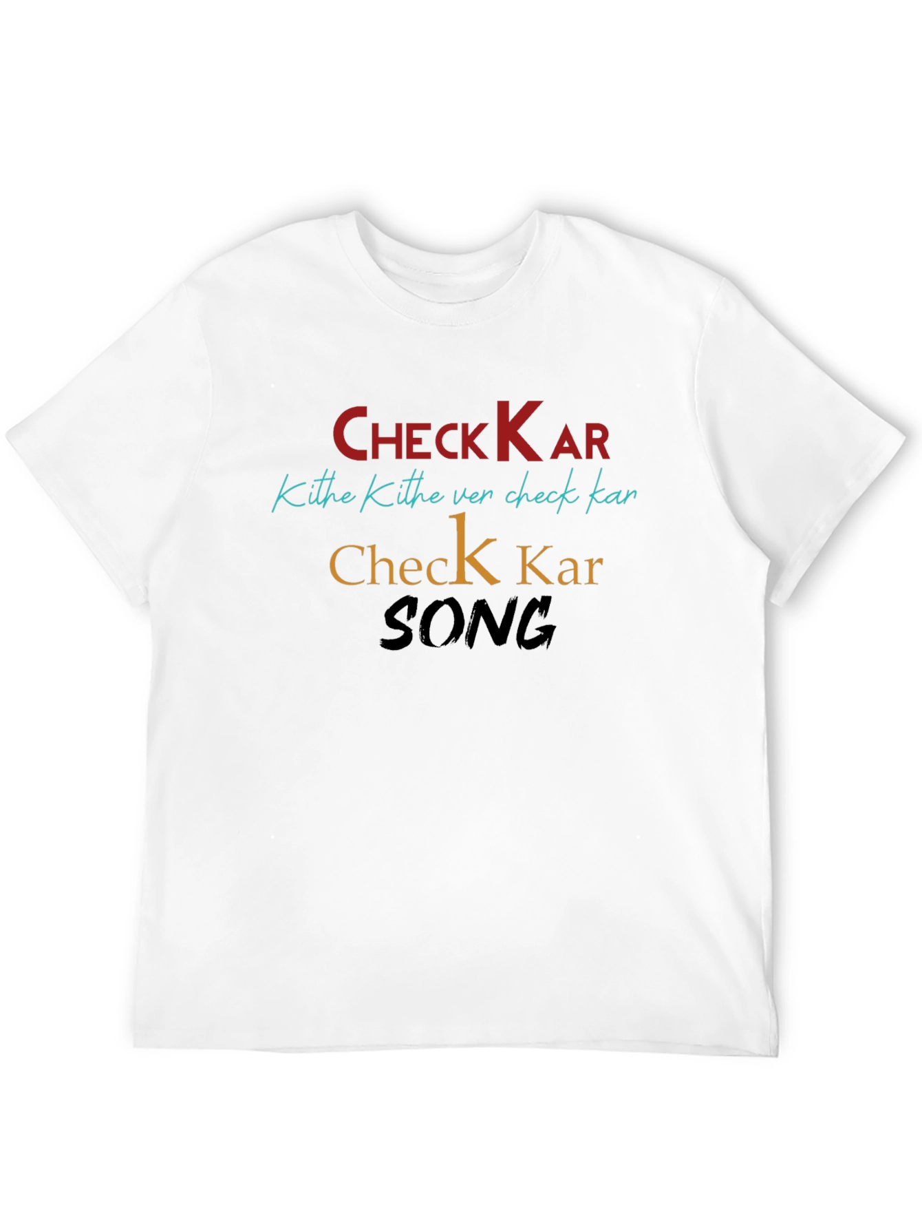 Check Kar Song Black Graphic Tee