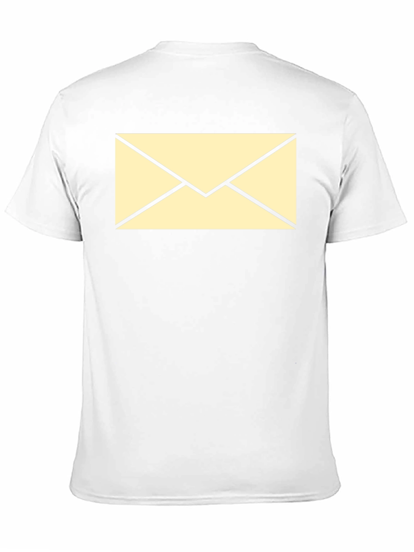 Black T-Shirt with Envelope Graphic