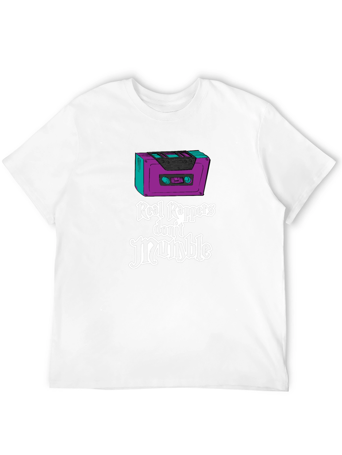 Real Rappers T-Shirt: Cassette Tape Style
