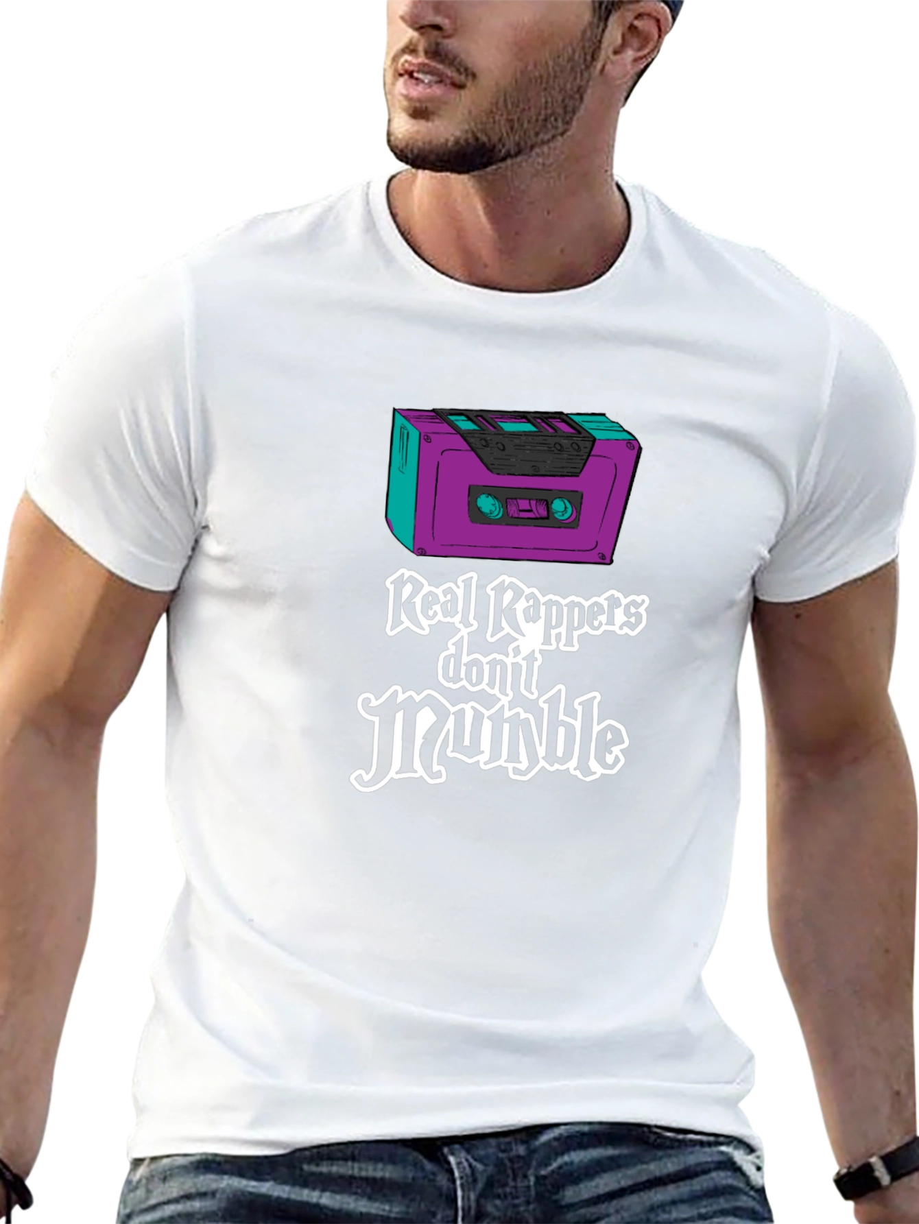 Real Rappers T-Shirt: Cassette Tape Style