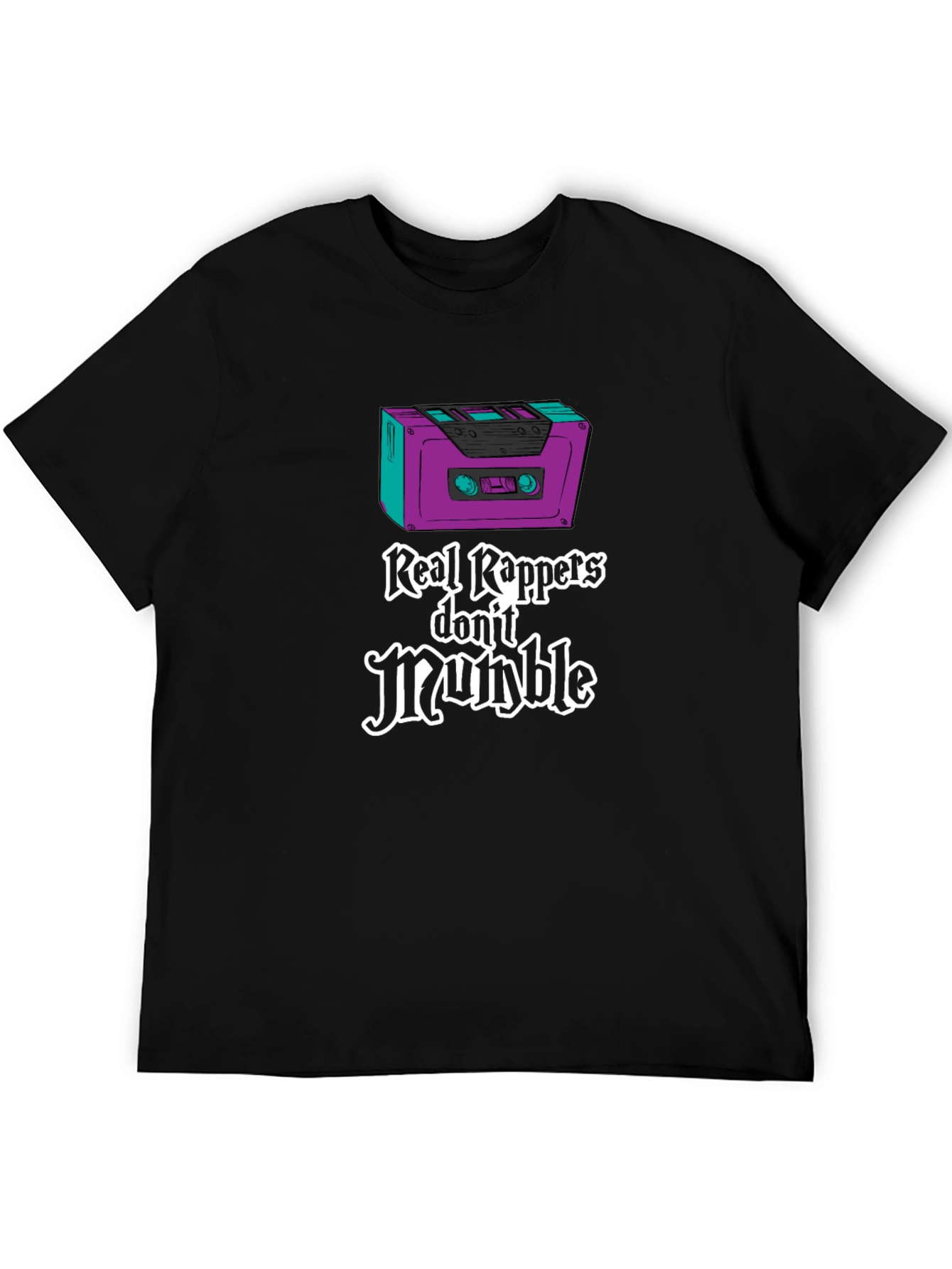 Real Rappers T-Shirt: Cassette Tape Style