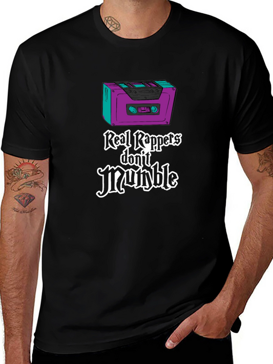 Real Rappers T-Shirt: Cassette Tape Style