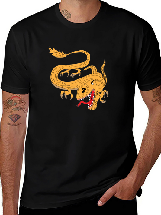 Monster Graphic Tee - Mens Short Sleeve Black T-Shirt