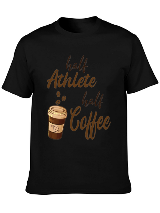 Half Athlete Half Coffee Graphic Tee