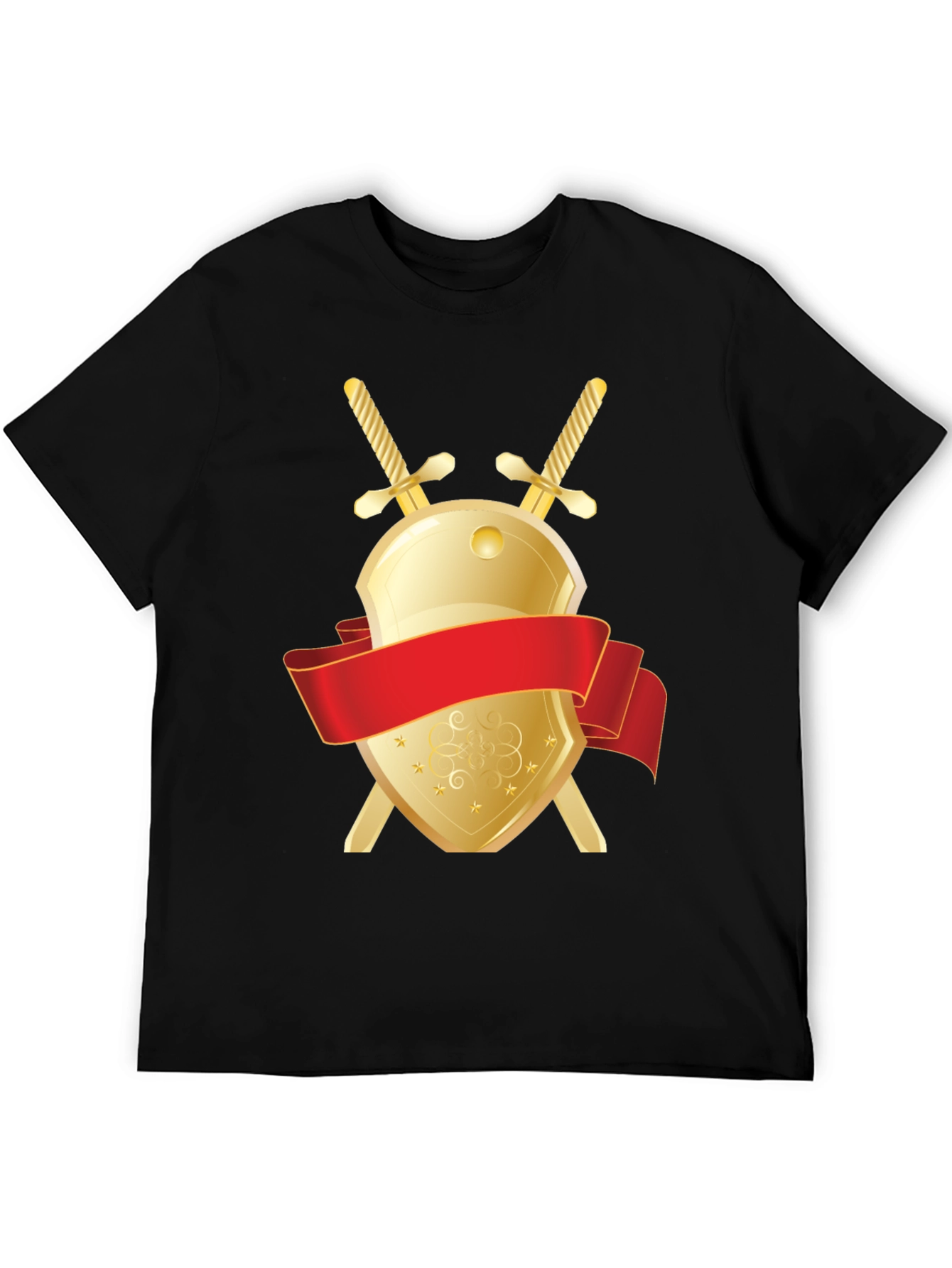 Shield & Swords Graphic Black T-Shirt