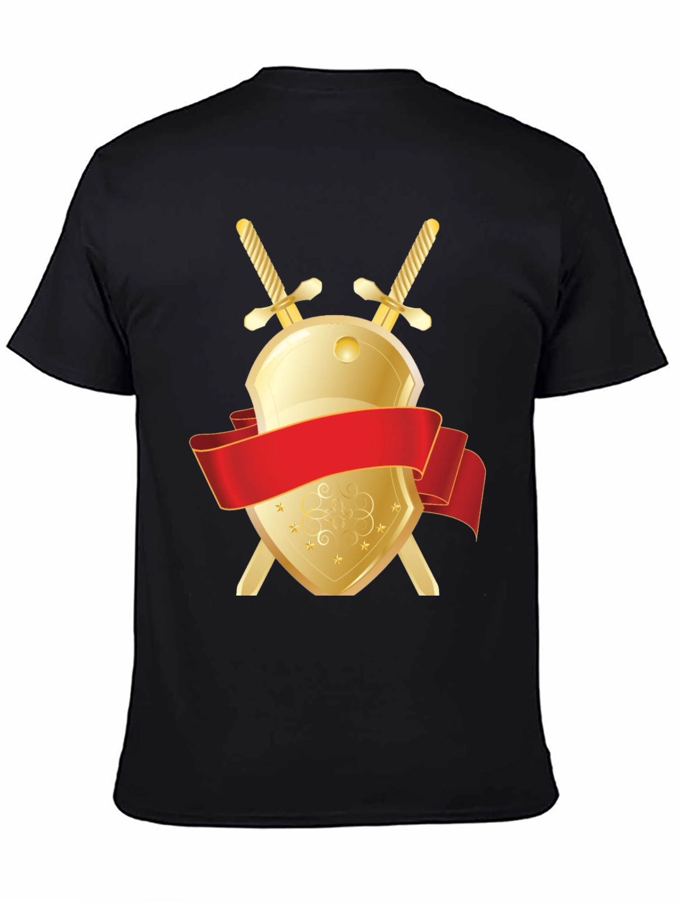 Shield & Swords Graphic Black T-Shirt