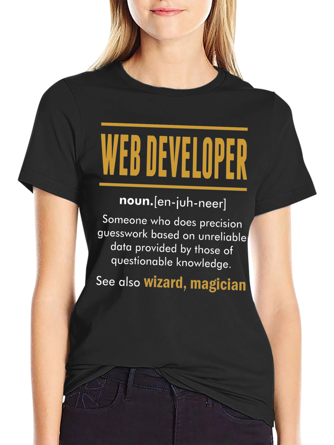 Web Developer Definition T-Shirt - Programmer Gift