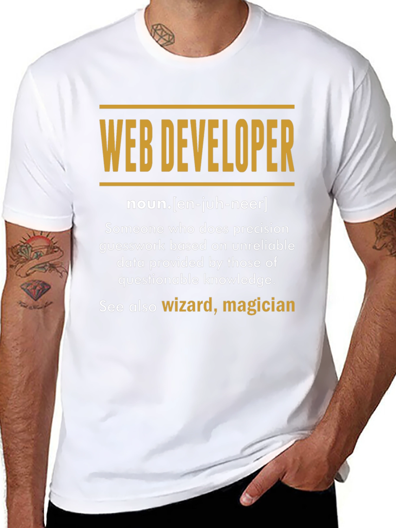 Web Developer Definition T-Shirt - Programmer Gift